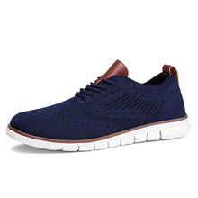 Load image into Gallery viewer, Casual Knitted Mesh Men&#39;s Shoes Solid Shallow Lace Up Lightweight Soft Men Sneakers Shoes Breathable Man Footwear Flats 39-48