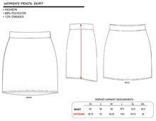 Load image into Gallery viewer, Pencil Skirt with Summer Theme