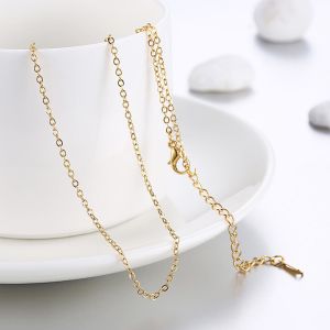 18K Gold Plated Classic London Chain Link Necklace